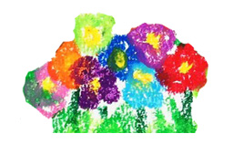 幼児の描いた絵画